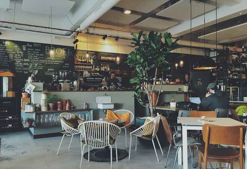 Interior del café