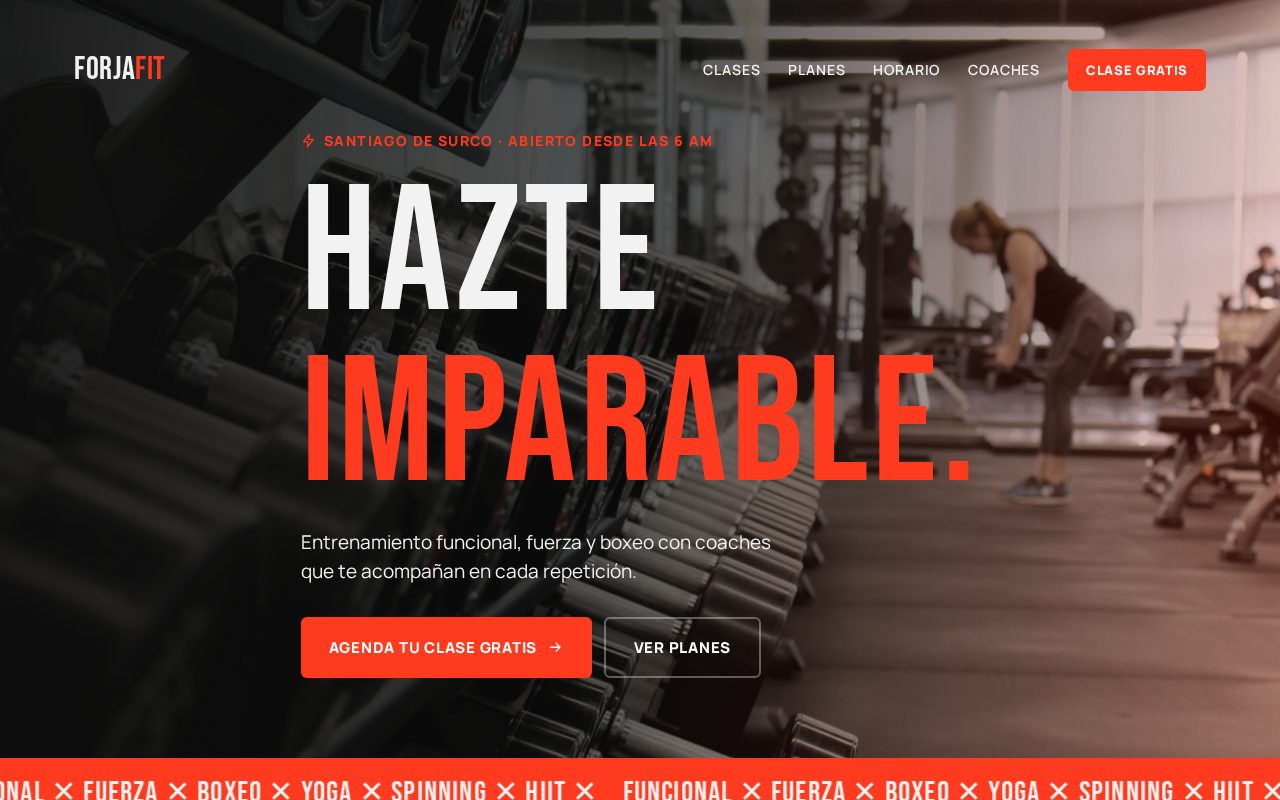 Web de Forja Fit